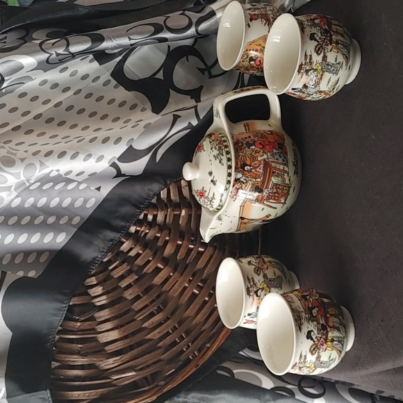 Oriental Teapot Set - Picture 1 of 7